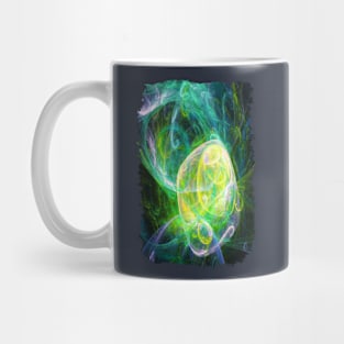 Alien Turquoise Yellow Teal Green Mug